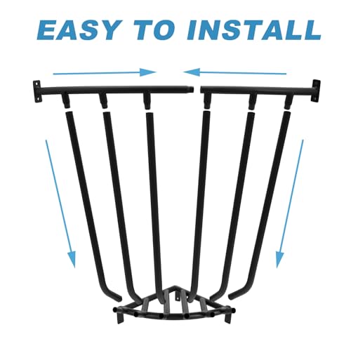Corner Hay Rack, 29.5 x 13.8 x 26.7 Large Capacity Goat Hay Rack, Heavy Duty Galvanized Metal Wall Hay Feeder for Sheep Horses, etc