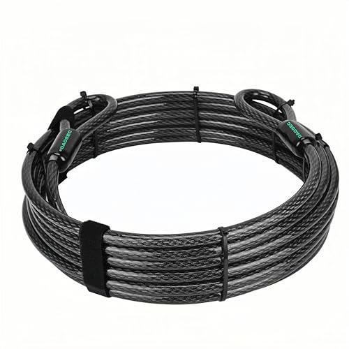 20 ft x 1/2" Heavy Duty Cut-Proof Security Cable, Kayaking & Outdoor Equipment - size: 20 FT