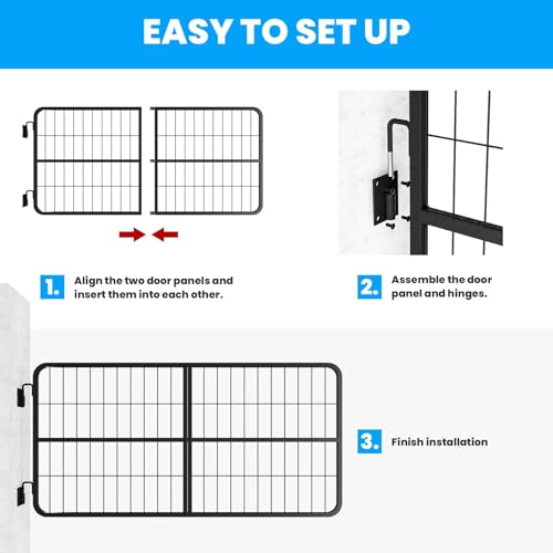 48" W×24" H Stall Guards for Horses, Horse Stall Gates, Heavy Duty Steel Yoke Design Fits Standard Barn Doorways - size: 48"W×24"H