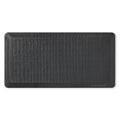 KITCHENAID Gourmet Series Kitchen Comfort Gel Mat, Woven Texture, Matte Black, 20"x39" - color: Matte Black