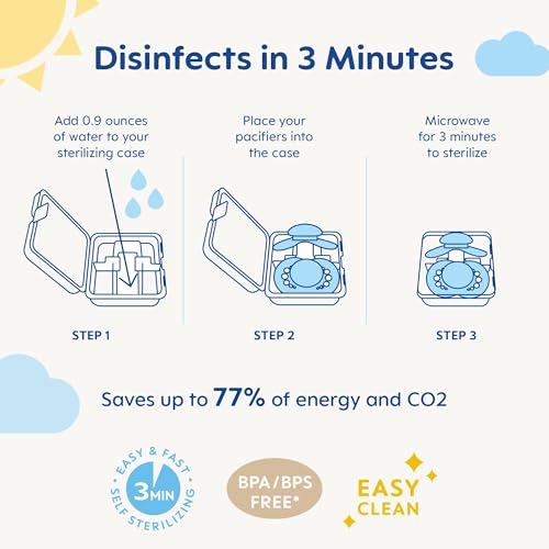 MAM Original Baby Pacifier 0-6 Mths, Skin Soft Silicone Nipple, 2 Pack | For Newborn Babies, BPA-Free Skin Soft Silicone Nipple, Developed With Medical Experts, With Sterilizer Case, Made In Europe - size: 2 Count (Pack of 1)
