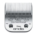 Andis 64135 UltraEdge Detachable Blade, Size 3-3/4FC, 1/2in Cut, Chrome | Carbon steel for long-lasting sharpness, fits AGC, BDC, BGC, BGR, DBLC, MBG & SMC dog clippers