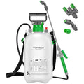VIVOSUN 1.35 Gal/5L Pump Sprayer, Garden Water Sprayer | for Plants, Weeds & Lawn Care, with 3 Nozzles, 50'' Long Hose & Pressure Relief Valve - size: 1.35 gal