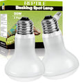 LUCKY HERP Reptile Heat Lamp Bulbs 50W, UVA Daylight Basking Bulbs 2 Pack | Fast Heating, Simulates Natural Sunlight, Ideal for Bearded Dragons Geckos Lizards Turtles Chameleons Amphibians Chickens - size: 50