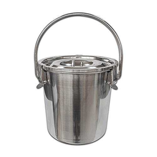 Milking Machine Accessory Stainless Steel Milk Bucket (3L) | Hantop UnitedFarm - size: 3L