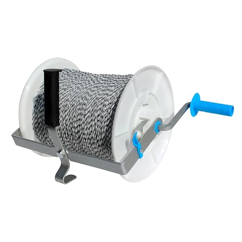 Electric Fence Maxi 3:1 Geared Reel Prewound 3280ft 6 Strands Polywire PK1 - size: 3280 ft x 1 Maxi Reel