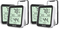 Govee Indoor Hygrometer Thermometer 2Pack H5075 with Bluetooth App Control (Pack of 2) - color: Black, size: 4 Pack