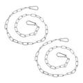 PATIKIL Gate Chain Lock, (35.5Inch, Silver) (2Pcs)304 Stainless Steel Hanging Chain Lock for Stall Barn/Cabinet/Fence/Hammock/Pet Cages