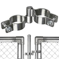 2 Pack 1-5/8" x 1-5/8" Chain Link Fence Gate Hinge, 304 Stainless Steel Heavy Duty Male Female Post Hinges with Bolts and Nuts - color: 1-5/8", size: 1-5/8 Inch