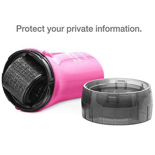 Guard Your ID Identity Theft Protection Roller Stamp, 3-Pack for Mail, Pink - color: Pink, size: Standard 3-Pack