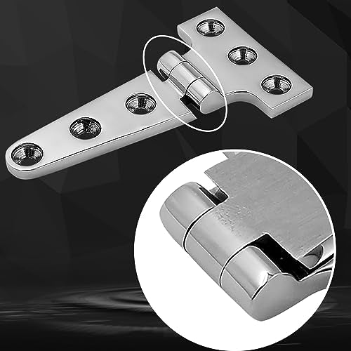 316 Stainless Steel T Hinges Marine Grade 4'' x 2" Heavy Duty Boat Hatch Hinge (100 mm X 54 mm) 2 Pack Casting Cabinet Hardware Door Hinge with Screws - style: 4'' x 2" 2 Pack