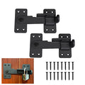 2PCS Flip Latch Lock,90 Degre Heavy Duty Gate Latch with Padlock Hole,Safety Door Bolt Latch Lock,Barn Door Lock Suitable for Wooden Fences,cabinets, bathrooms, Toilets, Windows, etc. - size: 2 Pieces