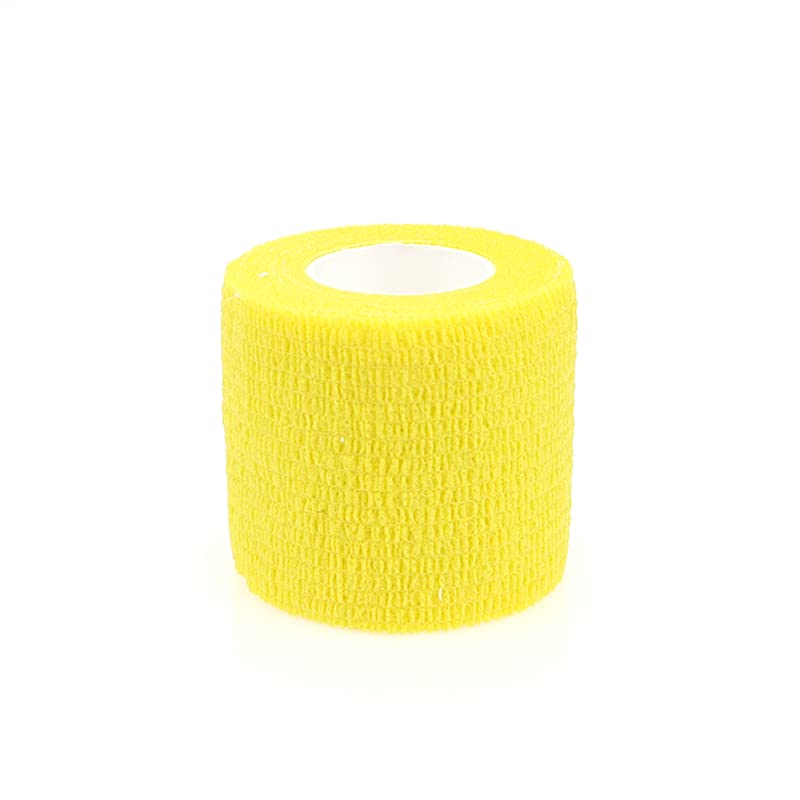 Self Adhesive Bandage Wrap Animal Cohesive Bandage Self Adherent Wrap First Aid Tape for Dogs Cats Horses Birds & Wrist Healing Ankle Sprain (2 Inch Yellow 12 Rolls) - color: 2 Inch Yellow 12 Rolls