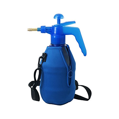 (Ultra Cool™ XLS) USA Misters 1.5 Liter Mister & Sprayer Personal Water Pump with Full Neoprene Jacket and Built-in Carrying Strap - color: Blue