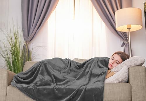 Utopia Bedding Ultra Soft Fleece Bed Blanket Throw Size Grey (50x60 Inches) | Microfiber Plush Warm Lightweight Breathable Cozy Blanket Anti-Static, All Season Use, Gift for Women and Men - color: Grey, size: Throw (50x60 Inch)