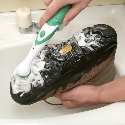 Sonic Scrubber – Shoe Cleaning Power Brush | Dual Heads for Inside & Out | Deep-Clean Tool for Sneakers, Boots & More | 2 Brush Heads Included