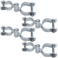 4 Pack 1-3/8" x 2-3/8" Chain Link Fence Gate Post Hinge Kit,Galvanized Steel Chain Link Fence Gate Hinge with 2 PCS Female Hinges and 2 PCS Male Post Hinges, Bolts & Nuts Included - size: 2-3/8" x 1-3/8"(4 Pack)