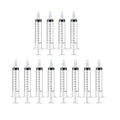 12 Pack 10ml Syringe for Liquid Without Needle,Syringe with Cap,Individually Wrapped,Measurement for Scientific Labs,Measuring Liquids,Pet Feeding,Oil or Glue Applicator (A 12 Pack 10ml) Straight Mouth - size: A 12 Pack 10ml