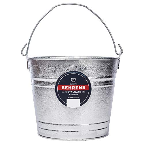 Behrens 1212 12-Quart Steel Pail - size: 12-Quart, style: Hot Dipped