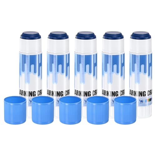 M METERXITY 5-Pack Livestock Marker, 11.6 Cm/4.6 Inches Medium Animal Crayons for Pig/Cattle/Cow/Sheep Supplies, Farming Livestock Marking Crayons [Blue] - color: Blue