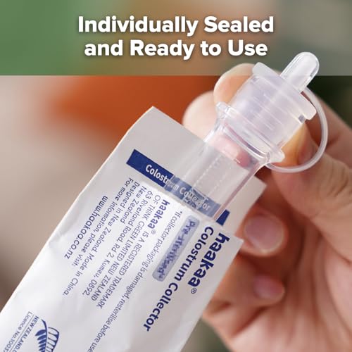 haakaa Silicone Colostrum Collector 6ml/6pcs Pack | World-first design, 3-in-1 Collector, Safe food-grade silicone-BPA Free, Ready-to-use pack,Replace disposable syringes - size: 6 Count (Pack of 1)-6ml