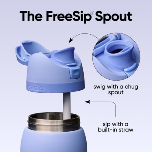 Owala FreeSip Stainless Steel Water Bottle 32 oz Out of the Blue - color: Out of the Blue, size: 32 Ounces