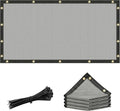 Amgo 2' x 2' Grey Custom Size Shade Cloth with Grommets - 90% Sunblock, Durable Mesh Fabric Tarp for Dog Kennel Cover, Fence Privacy Screen, Greenhouse, Chicken Coop & Pet Playpen. - color: Grey, size: 2' x 2' Custom Size
