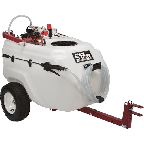 NorthStar 31-Gallon Tow-Behind Boom/Spot Sprayer, 2.2 GPM, 12V, 70 PSI | NSQ on-demand pump, Spring-loaded breakaway boom, Wide-area coverage, Targeted spot application, ATV/lawn tractor towing - size: 31 Gallon