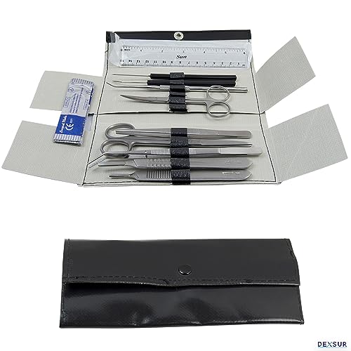 Dissection Kit for Biology Lab & Anatomy - Stainless Steel Scalpel Knife Set for Medical & Veterinary Students, KIT3-10 Pcs - style: KIT3 - 10 Pcs