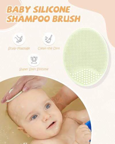 Baby Grooming and Health Kit, Lictin Nursery Care Kit, Newborn Safety Health Care Set with Hair Brush,Comb,Nail Clippers and More for Newborn (Walnut) | Baby Cradle Cap & Comb for Newborns & Toddlers, Baby Boy Girl Essentials, Perfect Baby Grooming Kit, S