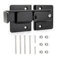 Flip Gate Latch, Barn Door Latch, 1 Pack, Black | Black flip gate latch for wood or metal gates, barns, sheds and cabinets; heavy duty iron construction, easy to install. - size: Flip Gate