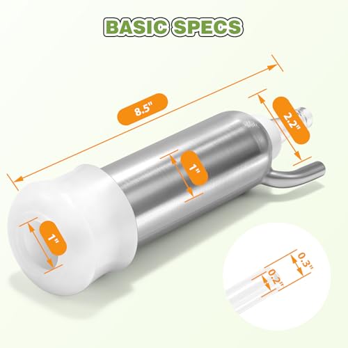 φ25mm Double Head Teat Cup for Cow, Milking Machine Accessory | with 5x8mm Hose, Easy to Clean, Soft Silicone Liners - style: Cups for cow