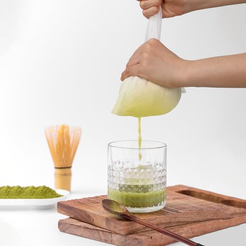 6Pack Nut Bag Strainer 8 x 6 Inch Cheesecloth Bags for Straining Nylon Cheese Cloth Bags Reusable Nut Milk Bag 200 Mesh Fine Mesh Bag for Straining Fruit Juice Cheese Coffee Tofu Yogurt Tea - size: 8 x 6 Inch