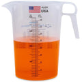 One Gallon 128oz Measure Pitcher - Convenient Conversion Chart - Strong Food Grade - Great for Lawn, Chemicals Pool, Ag, Lye, Home Hobbies, Motor Oil, Fluids - Turnah Precision Products, Made in USA - size: 128 oz