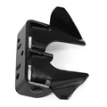 Wall Mount Butterfly Latch 1-3/8" to 1-5/8", Gate Fork Lock | with Padlock Hole, Chain Link Fence Parts, Gate Fork Latch,Chain Link Fence Gate Latching Hardware(Black) - color: Black