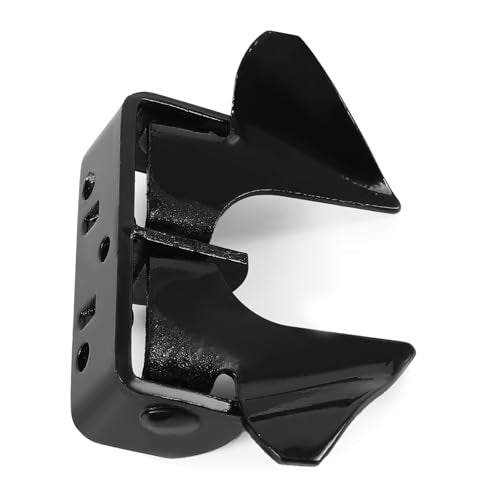 Wall Mount Butterfly Latch 1-3/8" to 1-5/8", Gate Fork Lock | with Padlock Hole, Chain Link Fence Parts, Gate Fork Latch,Chain Link Fence Gate Latching Hardware(Black) - color: Black
