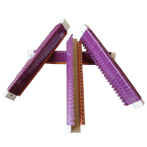 Zip Wing Bands Numbered - NOT Stamped Aluminum Chicken Pheasant Poultry Duck Wing Identification Tags (100, Purple) - color: Purple