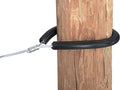 Electric Fence Insulator, Tubular Corner & End Post, Black, 10-Pk.
