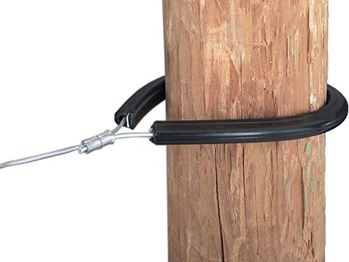 Electric Fence Insulator, Tubular Corner & End Post, Black, 10-Pk.