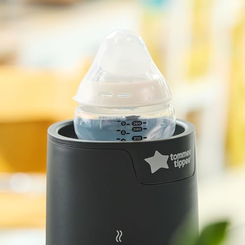 Tommee Tippee Easiwarm Bottle Warmer, Automatic Timer, One-Dial | Warms Breast Milk & Formula Bottles to Temperature in Minutes, White