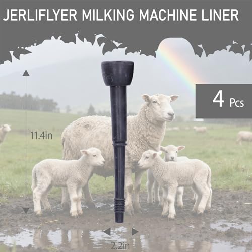 Milking Machine Liner, 4PCS Silicone Milk Lining Harmless Liner Leakproof Soft Teat Cup for Farm