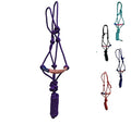 Majestic Ally Poly Braided Patriotic Nose Poly Rope Halter and 10' Matching Lead - color: Purple