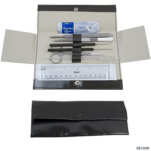 Dissection Kit for Biology Lab & Anatomy - Stainless Steel Scalpel Knife Set for Medical & Veterinary Students, KIT4-8 Pcs - style: KIT4 - 8 Pcs