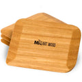 Wooden Pot Scraper Set of 4 – Wood Pan Scraper for Cast Iron, Dishes & Baking | Non-Scratch, Dish-Safe, Food-Safe | Ergonomic Kitchen Scraper Tool