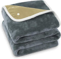 Warm Storm Heated Electric Knee Blanket, Gray, 30"x40" | 4 seasons, Office, Car, Home,Fast Heating Soft Flannel, 3 Heat Levels, 2H Auto-Off, Battery Not Included
