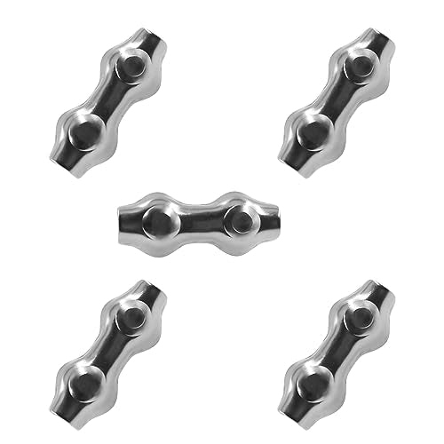 304 Stainless Steel Duplex 2-Post Cable Clamps TTZEZE Double Bolt Wire Rope Clips Clamp Fastener for 3/8 Inch Diameter Wire Rope 5 Pack(M10) - style: M10