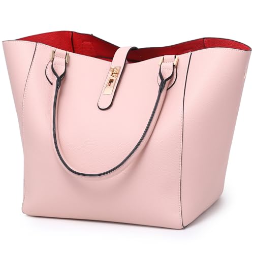 sqlp Large Work Tote Bag for Women Big Bucket Purses Designer Handbags - color: Nuse