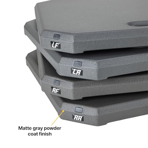 Sportsman Wireless Race Car Scales and Storage Case, 7000lb Aluminum Pads | 0.5% accuracy, chassis setup data, cross weight, bite balance, front to rear distribution, total vehicle weight readings