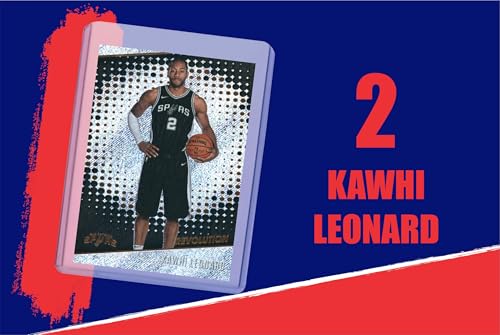 Kawhi Leonard (5) Assorted Basketball Cards Gift Pack - San Antonio Spurs, Toronto Raptors, Los Angeles Clippers Trading Cards