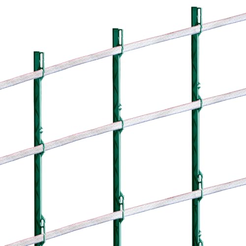 VEVOR Electric Fence Tape, 1640Ft 500M Polytape Fencing Hot Wire, 3/4" Width 6 Stainless Steel Strands for Reliable Conductivity, UV & Rust Resistance, Portable Polywire for Horse Cattle Livestock